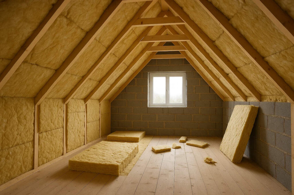 Effektiv energirenovering - Isolering af skråvægge og loft til kip