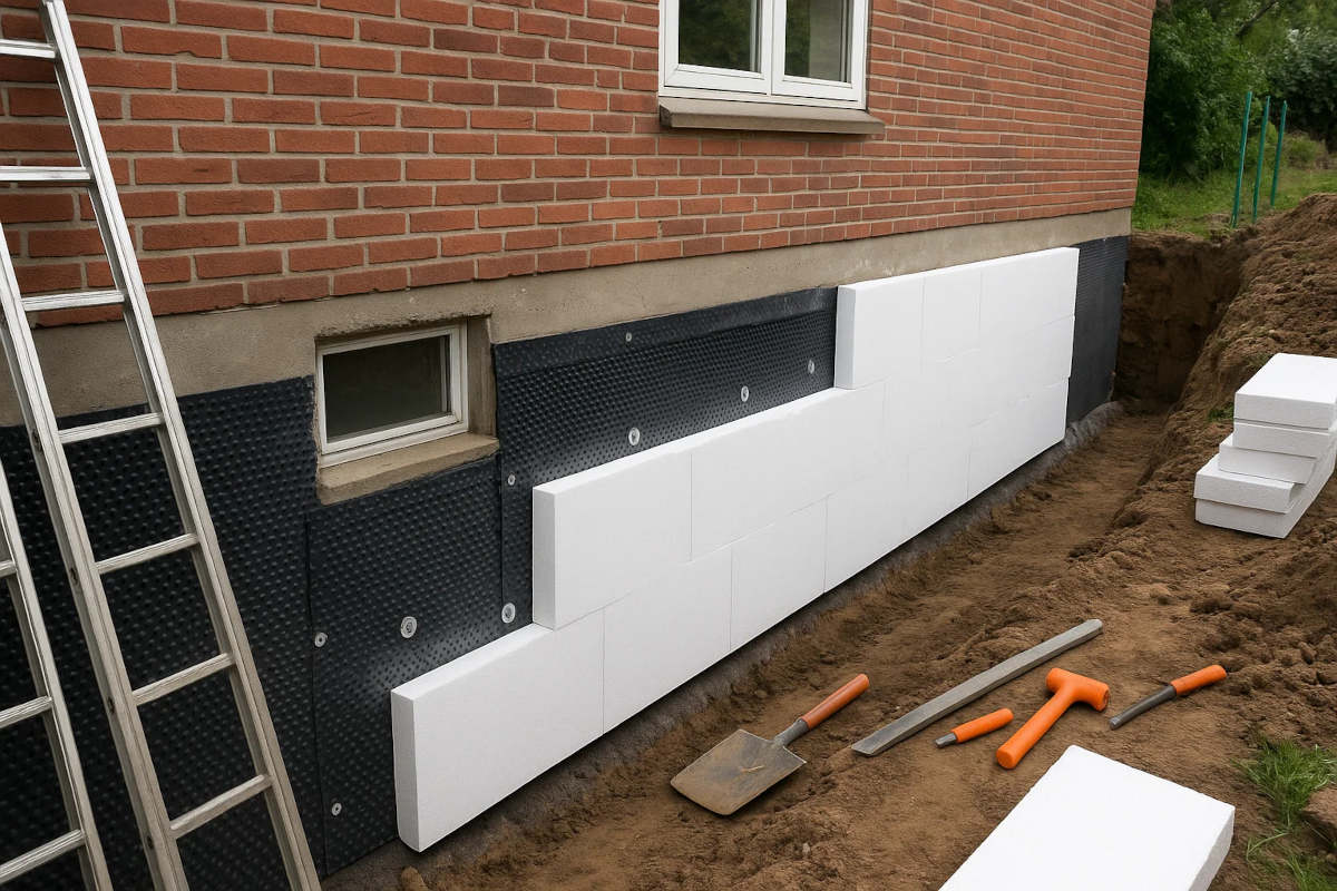 Udvendig isolering af kælder