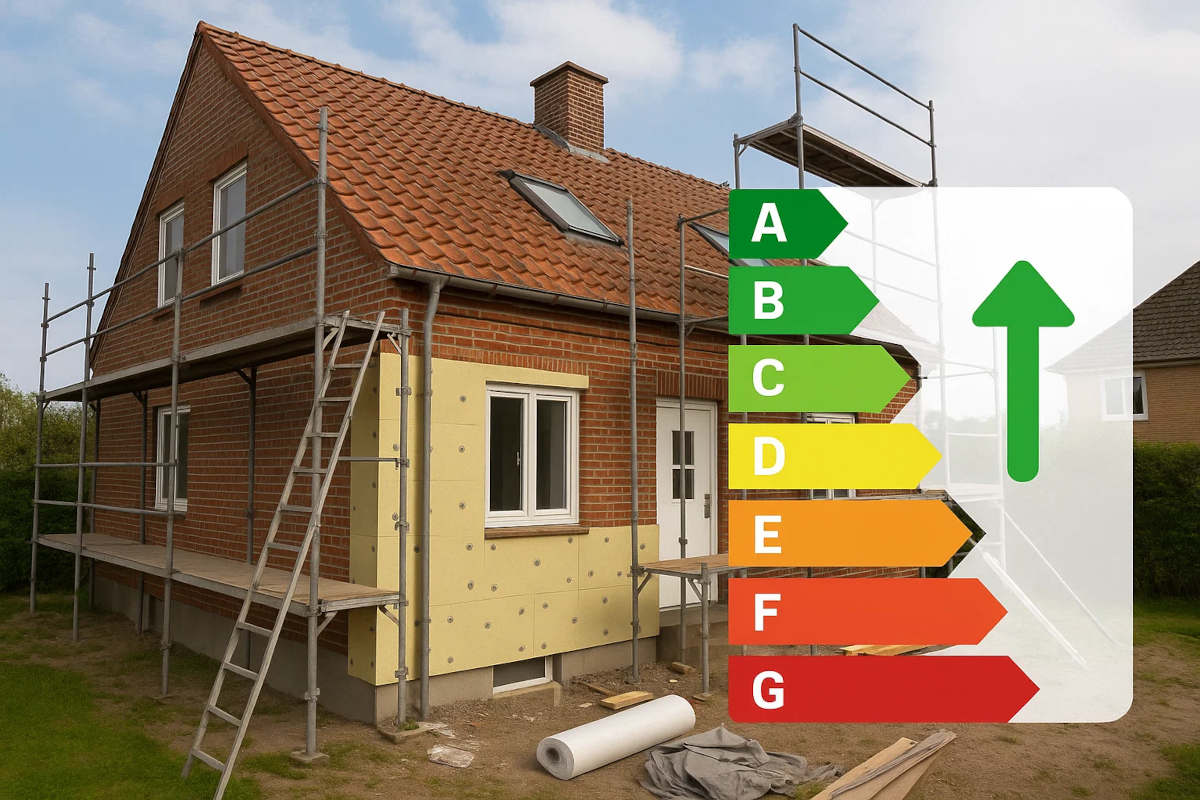 energirenovering der forbedrer boligens energimærke