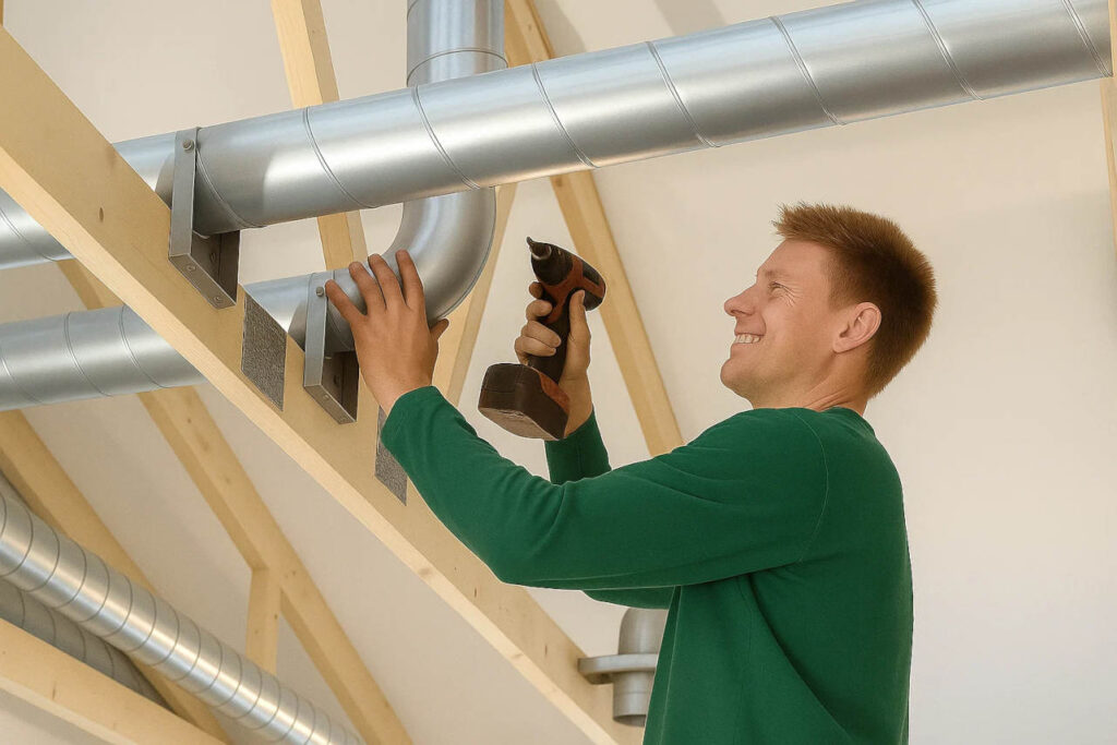 Effektiv energirenovering - ventilationsanlæg holder luften ren og sund